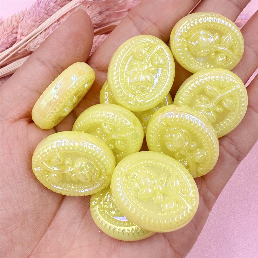 Home Party Supplies Acrylic DIY Jewelry Accessories For Bracelet Necklace Making 23.3*27.7mm Creative Charms Pendants Fashion 10Pcs Rose Flower Beads