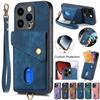 Wallet Magnetic Button Anti-drop Flip Leather Case For iPhone 15 14 Plus 13 12 11Pro Max XS Max for Samsung S23 S22 S21 S20 Ultra Plus A14 A54 A13 A53