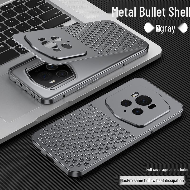 Honor Magic6 Pro Porsche Aluminum Alloy Case with Heat Dissipation & Metal Snap Button