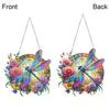 Dragonfly Pendant Special Shapes Faux Diamond Painting Kit Flower Dragonfly Patterned Hanging Ornament DIY Rhinestone Art Set for Home Decor