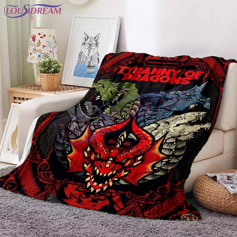 D & D D20 одеяло для игры в кости флисовое одеяло Weaver of Lore & Fate легкое одеяло нечеткое мягкое одеяло для детей и взрослых