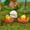 Bonsai Rooster Chicken Miniatures Figurines Fairy Garden Ornaments Micro Landscape Home Decorative