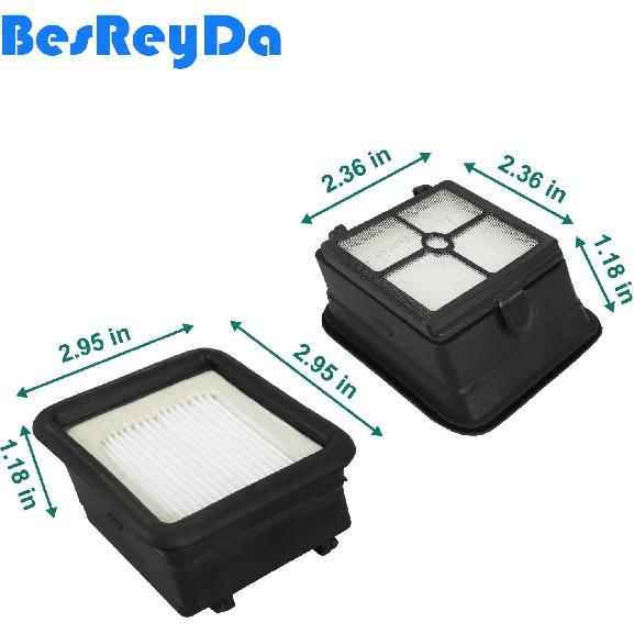 4 комплекта сменных HEPA-фильтров и щеток для iFloor 3, совместимых с беспроводным моющим пылесосом iFloor 3 и Floor One S3