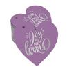 Pack Of 100 Real Silver Foil Paper Tags Joy To The World Baby Shower Favor Hang
