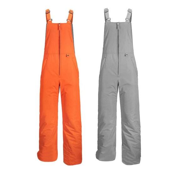 Водонепроницаемые лыжные брюки женские горнолыжные комбинезоны утепленные утолщенные регулируемые плечевые лямки ветрозащитные зимние брюки для сноуборда с карманами