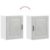 Kitchen Wall Cabinets 2 pcs Kalmar Concrete Grey Particleboard