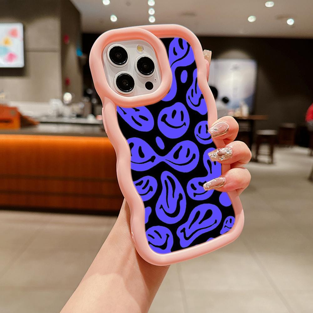 Ae88 Lovely Smiley Art Protective Phone Cases for Samsung S24 Plus S23 Ultra A14 A55 A06 Honor X9b Motorola OnePlus Big Wave TPU Back Cover