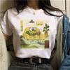 Женская футболка в стиле ретро Keroppi Gudetama Take A Bath Printed Top Корейская женская футболка с короткими рукавами и круглым вырезом, подходящая для повседневного ношения