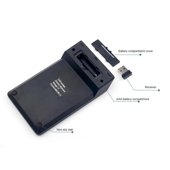 Мини 2.4G Беспроводная Клавиатура с Клавишами Цифровая Проводная 18 Клавишная Цифровая Панель Numpad для ПК Ноутбука