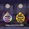 LED Christmas Atmosphere Decoration Suction Cup Light, Can Adsorb Glass and Hang, Color Light/warm Light Optional