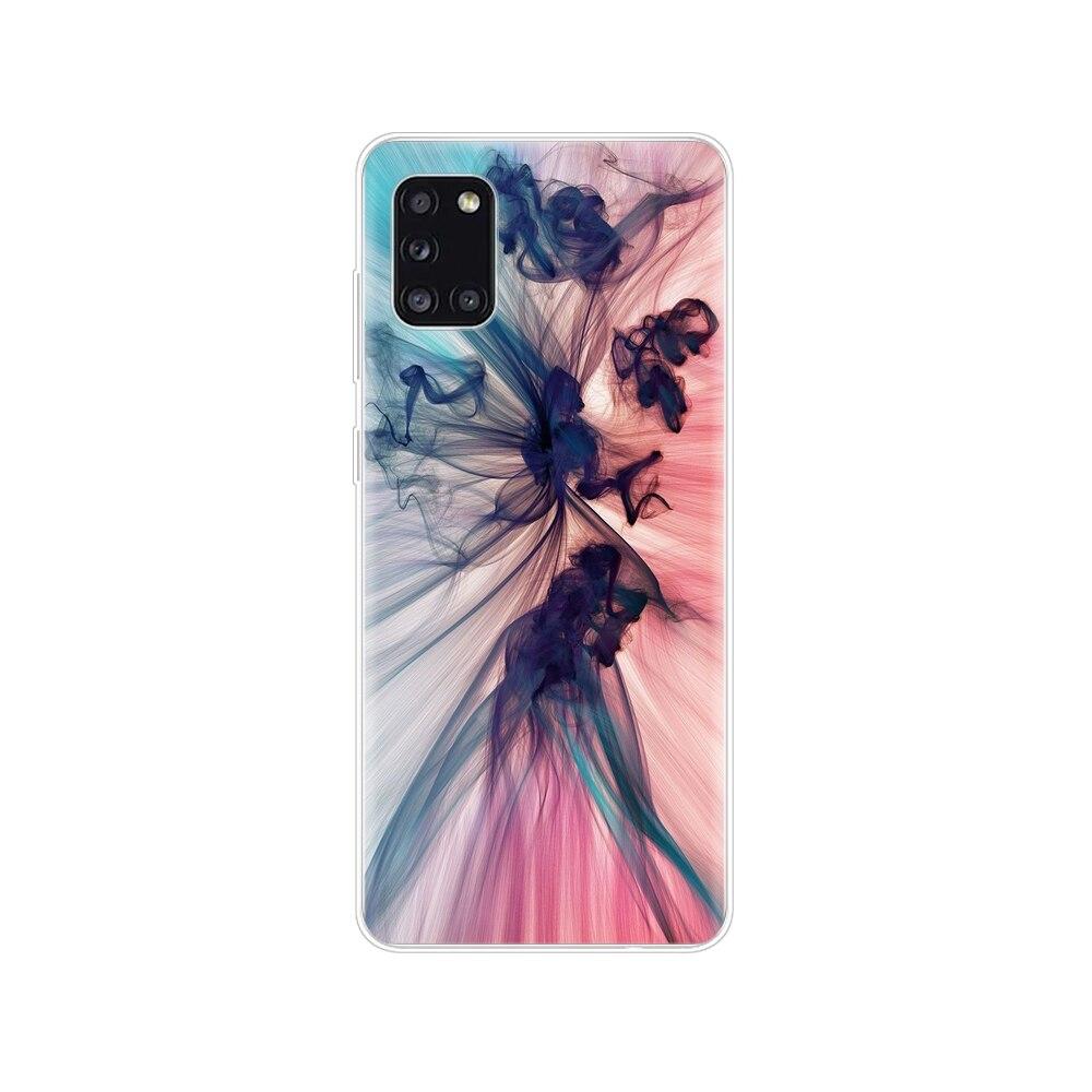 Чехол для Samsung Galaxy A31 Чехол для Samsung A31 A 31 SM-A315F 6,4"; Чехол для телефона, силиконовый мягкий чехол из ТПУ, полный защитный бампер