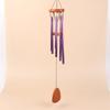 1 шт. Классические 6 трубок Алюминиевые трубки Колокольчики ветра с крючком и деревянной подвесной биркой Украшение для балкона, коридора Подарок на день рождения