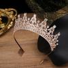 Queen's Luxurious Full Diamond Crown Bride Wedding Wedding Headdress Photo Studio Dance Hair Accessories Crown