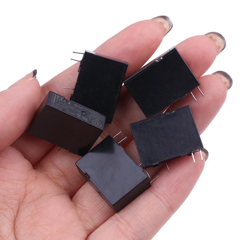 5 шт. реле 24 В F3Aa024E 5A 24 В постоянного тока F3Aa012E F3Aa005E нормально разомкнутое реле 4 фута 5A