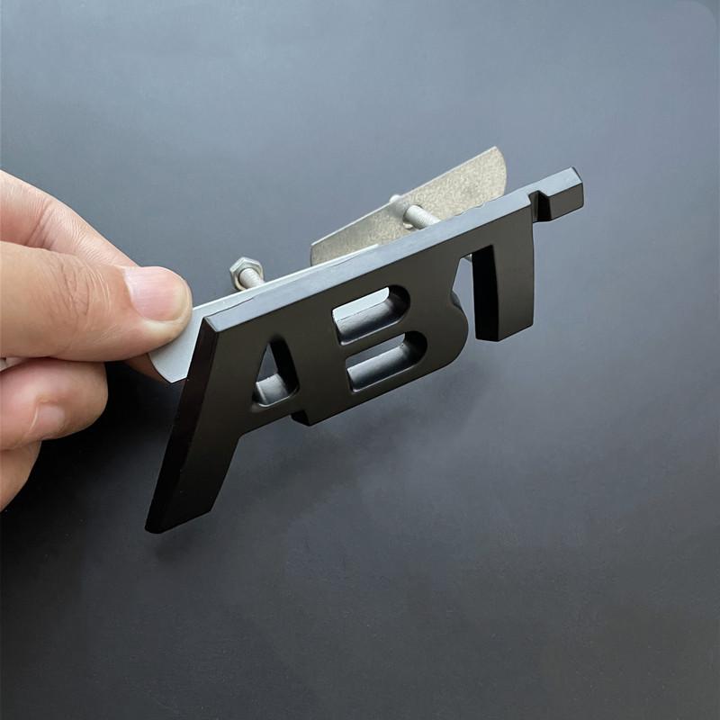 3D Metal ABT Logo Grill Emblem Car Trunk Badge Sticker Accessories