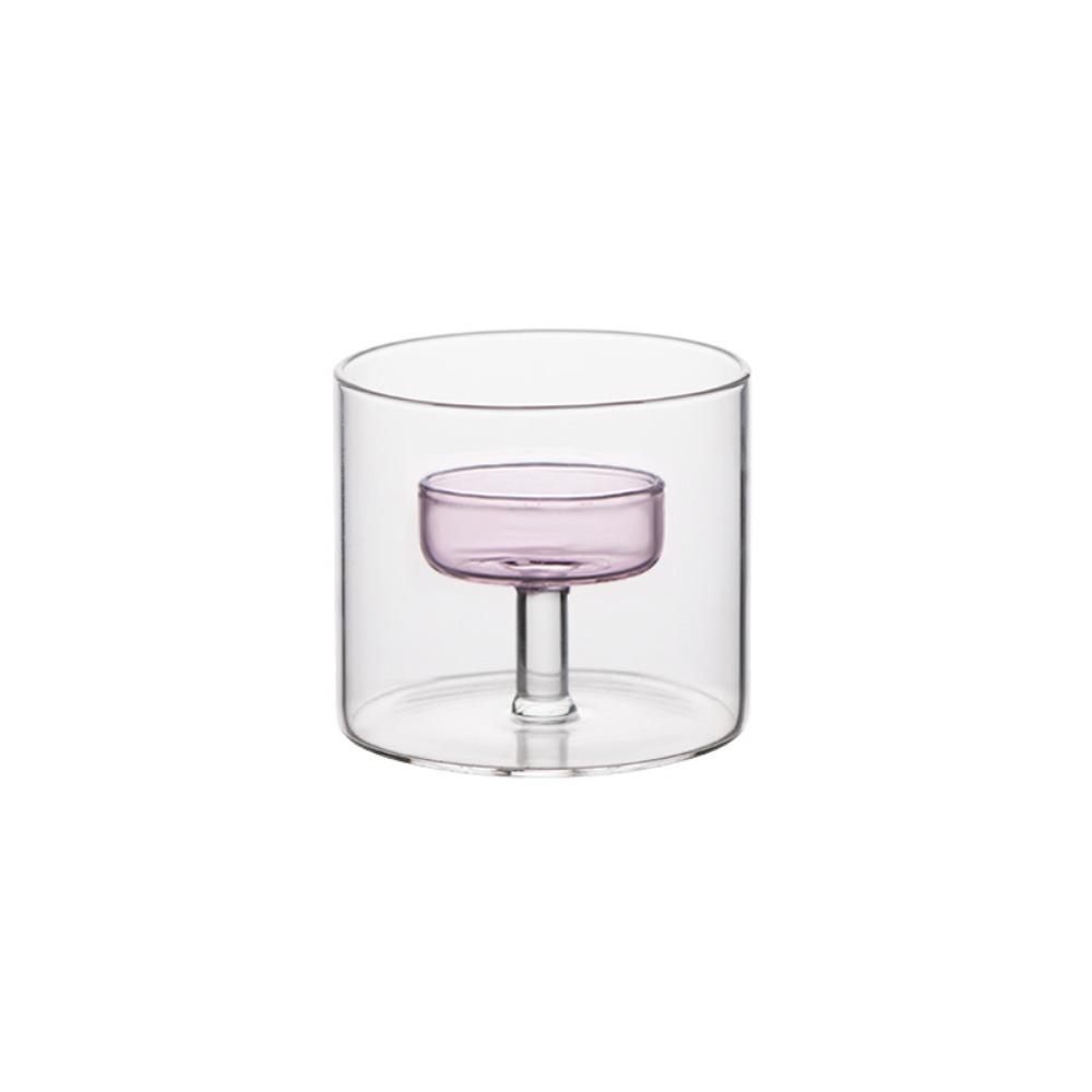 European-style Candlestick Transparent Candle Stand Creative Glass Candle Holder Banquet