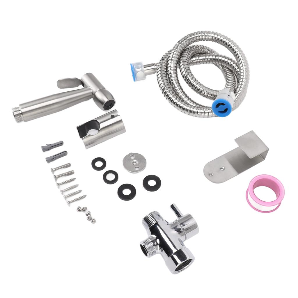 Kitchen Sink Sprayer Kit 304 Stainless Steel Handheld Bidet Sprayer Replacement for Toilet