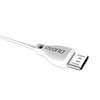 Dudao Micro Usb Cable 2.4A 1M White (L4M 1M White)