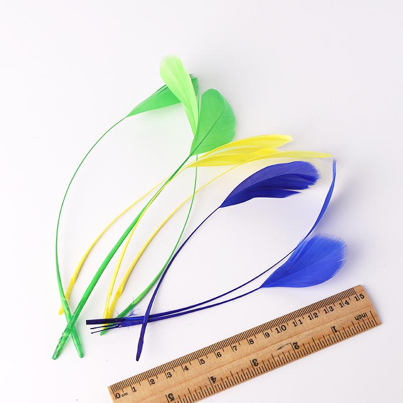 50Pcs22 Colors Optional Diy Handmade Feather Color Torn Large Floating Feather Goose Feather Jewelry Accessories Craft Decoration Materials