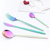 Rainbow Dinnerware Set Stainless Steel Dinnerware Set Knife Fork Spoon Teaspoon Cutlery Set Kitchen Silverware Set