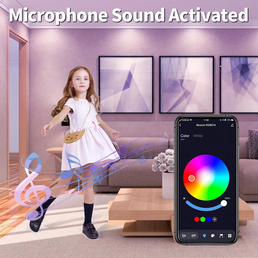 85-265V 10W 15W Bluetooth LED Downlight RGBCW Dimmable LED Spotlight Tuya Smart Life App Control for Living Room Bedroom Decor