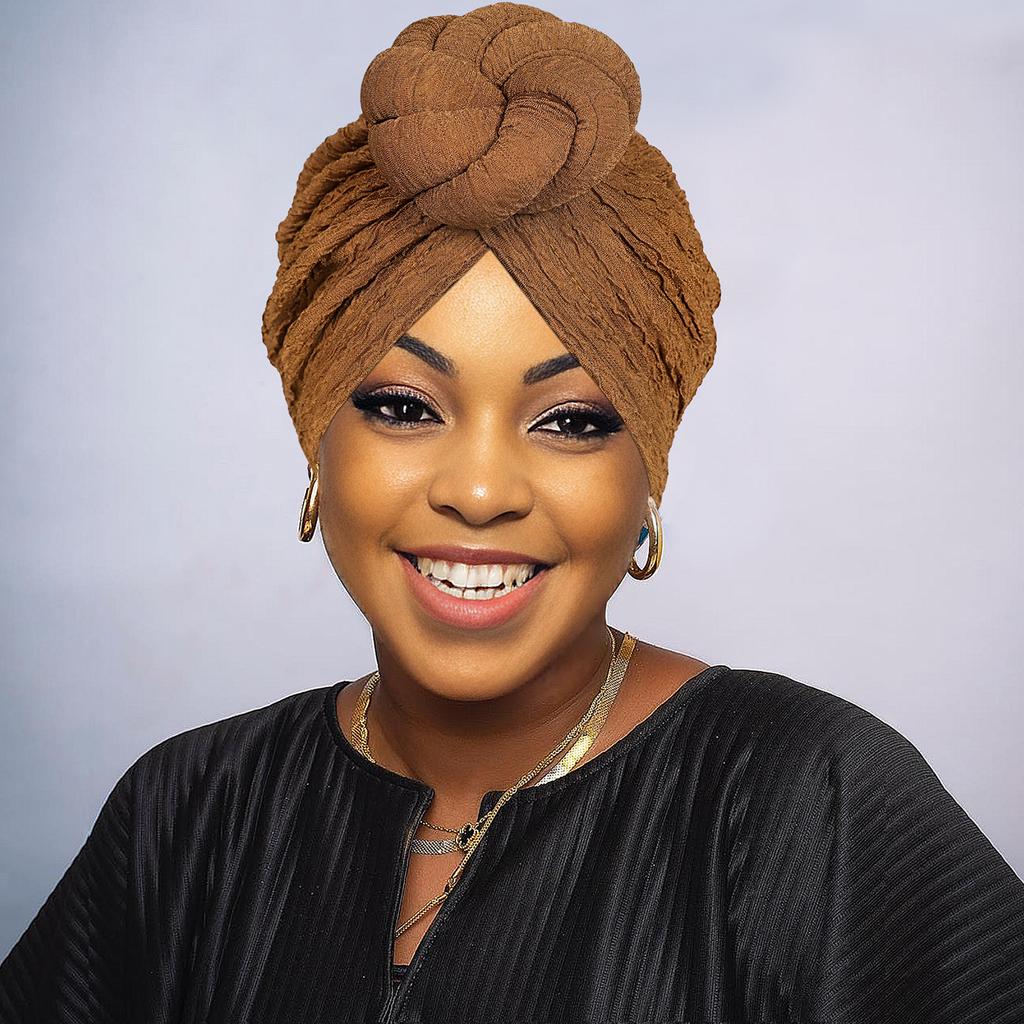 African Fashion Knotting, Light Luxury, Exaggerated Style, Handmade Wedding, Important Occasions Wearing Headscarves, Hats, and