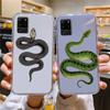 Прохладный чехол для телефона с рисунком змеи для Samsung Galaxy S10 S10e S8 S9 Plus S7 A70 Edge Note10, прозрачный чехол