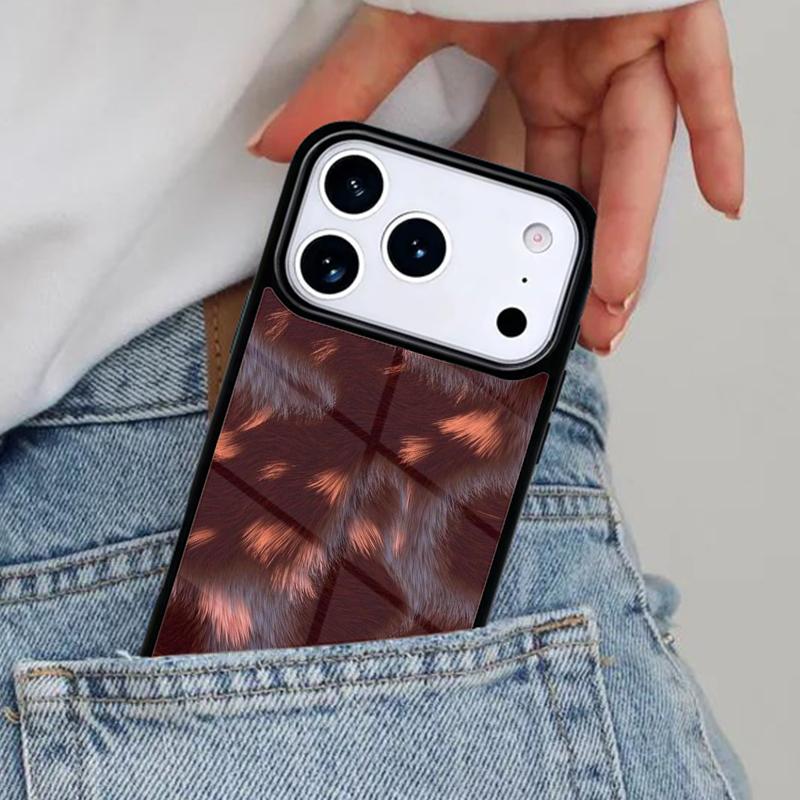 Чехол для телефона с текстурой меха гепарда для iPhone 16e 15 14 13 12 17 Pro Max Plus Air 17pro Чехол Coque