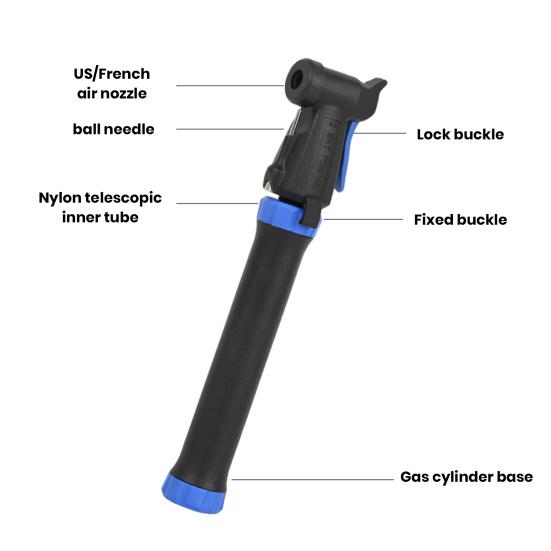 Mini Bicycle Pump 80PSI High Pressure Universal Compact Size Portable Widely Used Bike Tire Inflator Handheld Air Pump