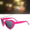 8 Colors Heart Shape Light Effects Glasses Love Heart Sunglasses for Women Girls Kids Party Night Club Sunglasses Valentine Lover Gifts
