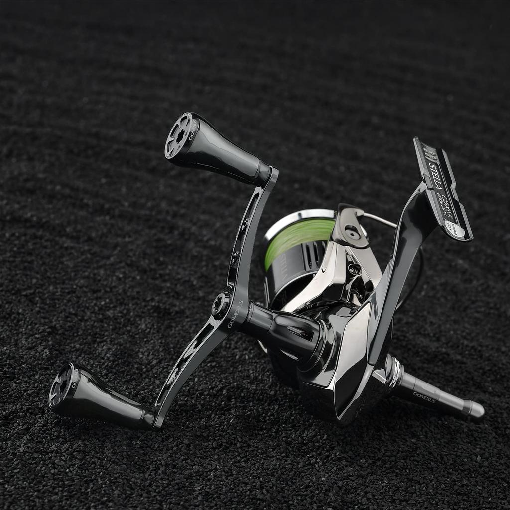 Gomexus CY98 Reel Shimano Spinning Reel Compatible Double Twin with Titanium Handle for Sea and Light Ambidextrous Handle, Handle, Stella, Nasky,