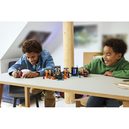 Игрушка LEGO Minecraft Битва волшебников, Подарок на день рождения, Кубики, Для мальчиков и девочек, Возраст 8, 9, 10 лет, Ученики начальной школы, Игрушка Minecraft, Боевой робот, Модель
