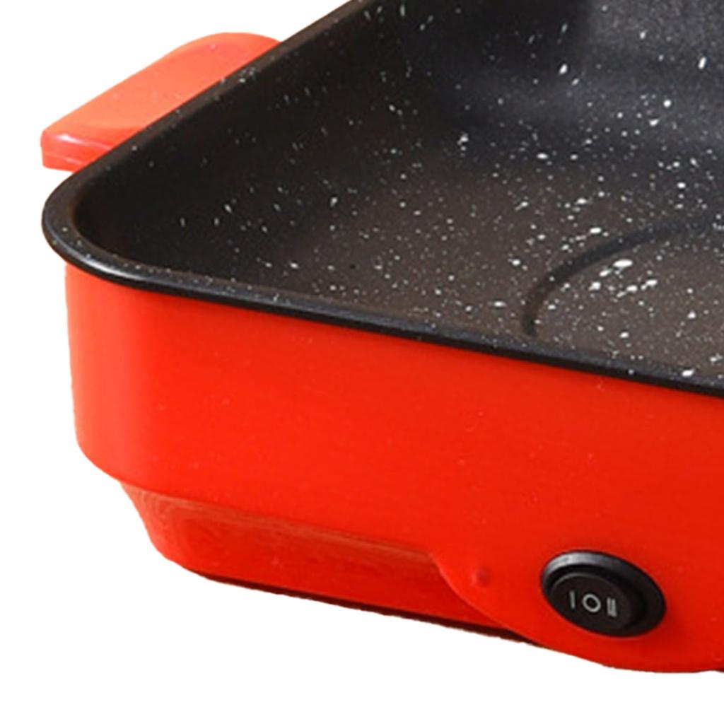 Электрическая антипригарная многофункциональная сковорода-гриль для приготовления пищи в помещении.  