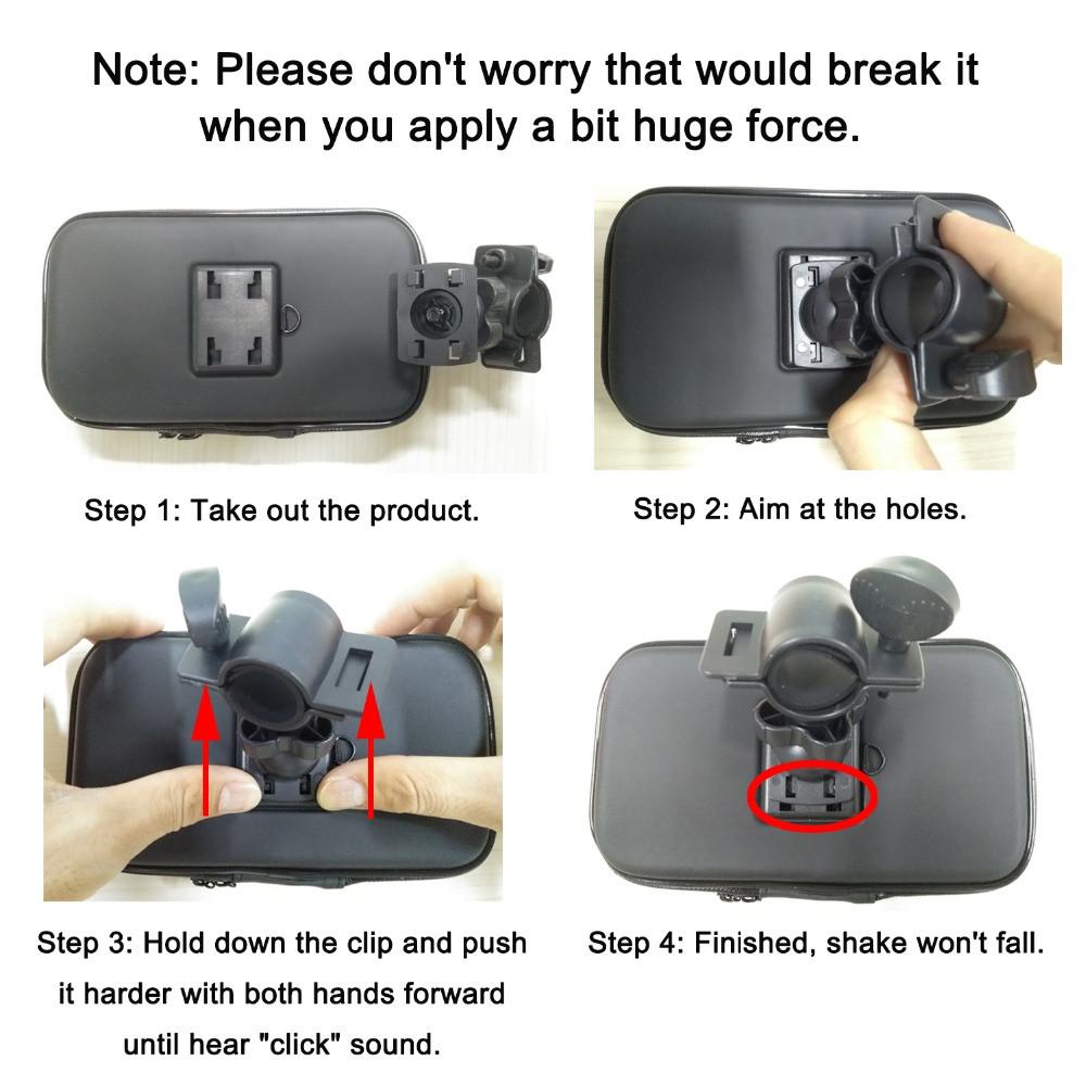 Stand Bracket Waterproof Phone Case Cellphone Bag Bike Mount Bicycle Motorcycle Phone Holder