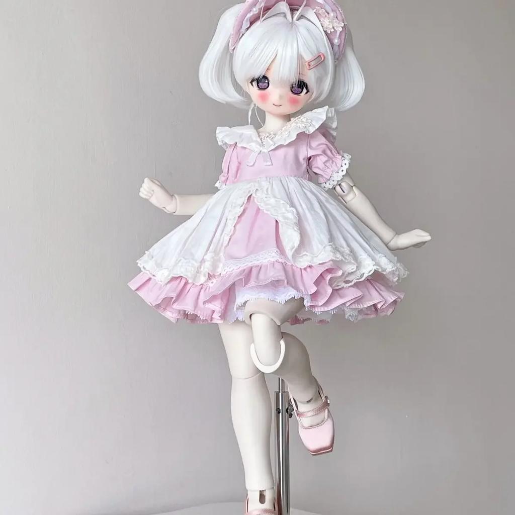 Одежда для кук 1/4 Костюм для кук BJD ростом 45 см Игрушки для переодевания Домик для игр Головной убор + Юбка + Поддержка для юбки Аксессуары для кукол, Кукла в комплект не входит
