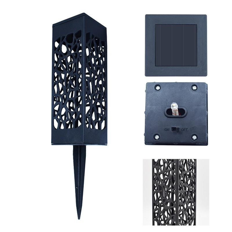 Наружный водонепроницаемый солнечный свет Красивый полый газонный светильник Светодиодный датчик управления светом Сад Lig