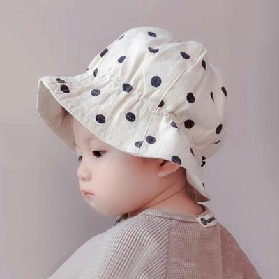 Детская шапочка, льняная двусторонняя летняя шляпа от солнца, корейские детские товары