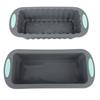 2PCS Loaf Pan Silicone Non Stick Bread Pan Baking Bakeware for Homemade Cakes Brownies Meatloaf