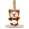 Adorable Plush Beaver Keychain Cute Short Plush Animal Bag Charm 12cm Stuffed Toy
