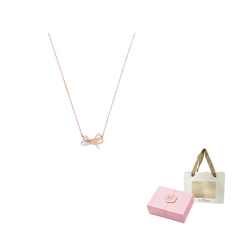 Swarovski Necklaces Womens Rose Gold tone Plated
