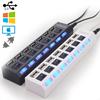 USB-концентратор 2.0 с несколькими портами USB 4/7-портовый концентратор Высокоскоростной USB-концентратор с переключателем включения/выключения USB-разветвитель