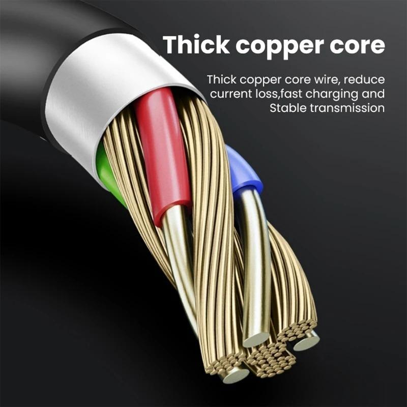 100 Вт 90-градусный пружинный USB C Type C кабель для передачи данных прямой/локтевой быстрая зарядка двойной шнур Type-C для Samsung Xiaomi IPhone линия передачи данных