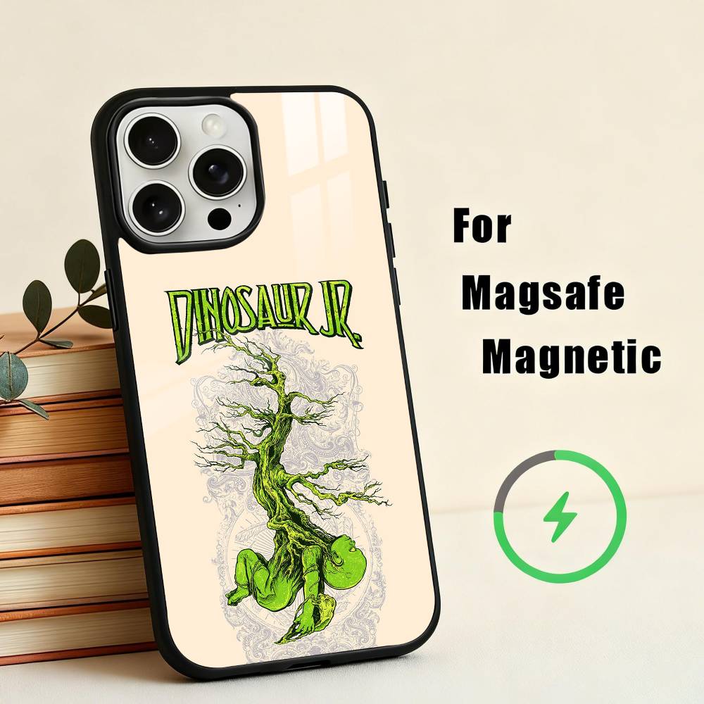 Альтернативный рок Dinosaur Jr. Чехол-бампер для iPhone 17, 16, 15, 14, 13, 12, 11 Plus, с покрытием для магнитной беспроводной зарядки