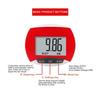 Simple Digital 3D Pedometer Accurate LCD Display Pedometer for Walking Anti-Slip Portable Step Counter Clip Outdoor Activities