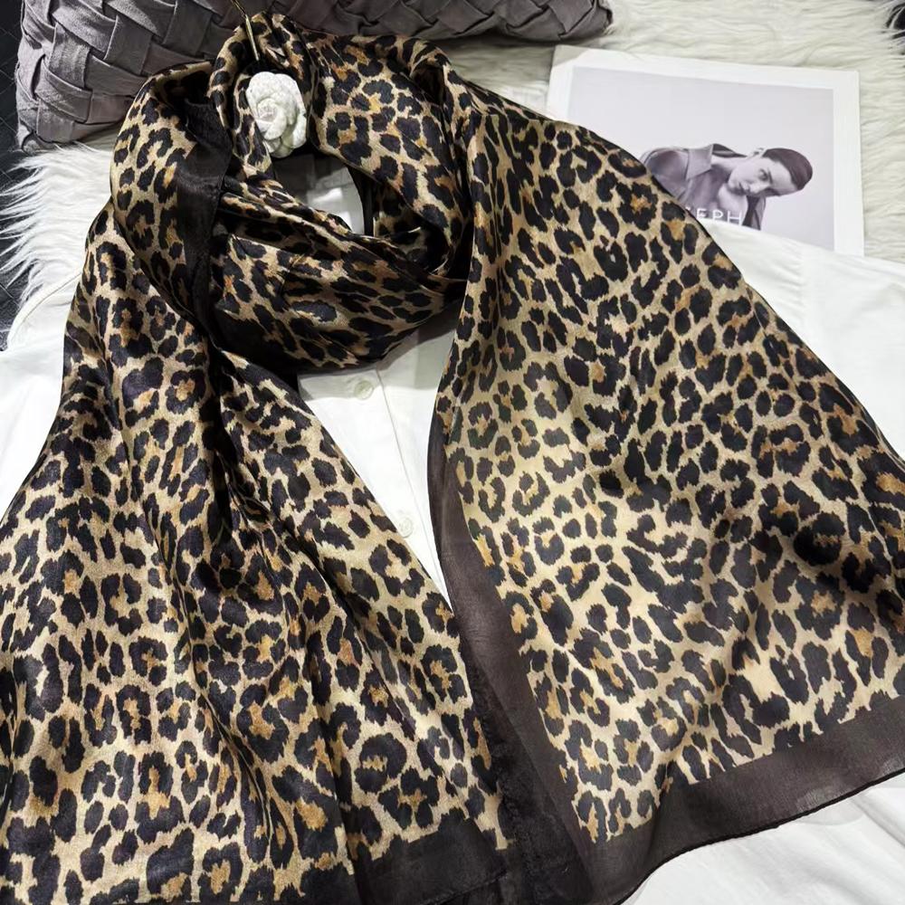 [BYSIFA] Шелковый шарф большого размера расширенный шелковый женский шелковый шарф шаль женский шарф новый зимний оранжевый кофейный женский длинный шарф