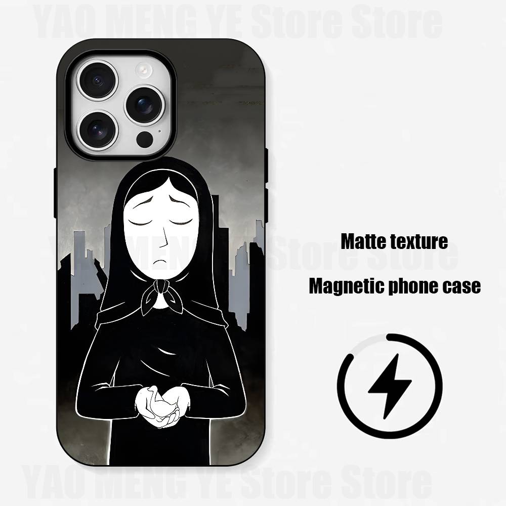 Persepolis Comics Slim Matte Magnetic For Case For Iphone 17,16,15,14,13,12,11 Pro Max Mini Plus New Frosted Soft Shell