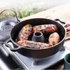 Жаровня с крышкой Чугунная горшок для батата с зажимом и перчатками Кухонная кастрюля для домашней кухни Батат Кукуруза Барбекю Овощи