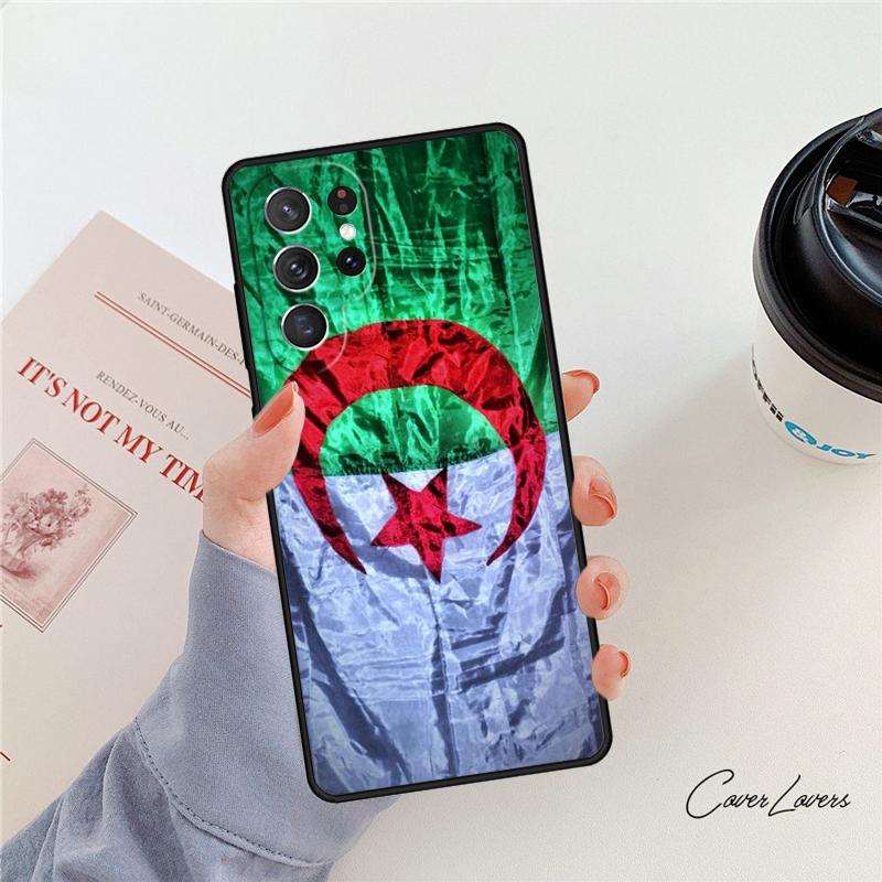 Чехол для телефона с флагом Алжира Для Samsung Galaxy S24 S25 S23 S22 Ultra Note 10 20 Plus S20 S21 FE Чехол