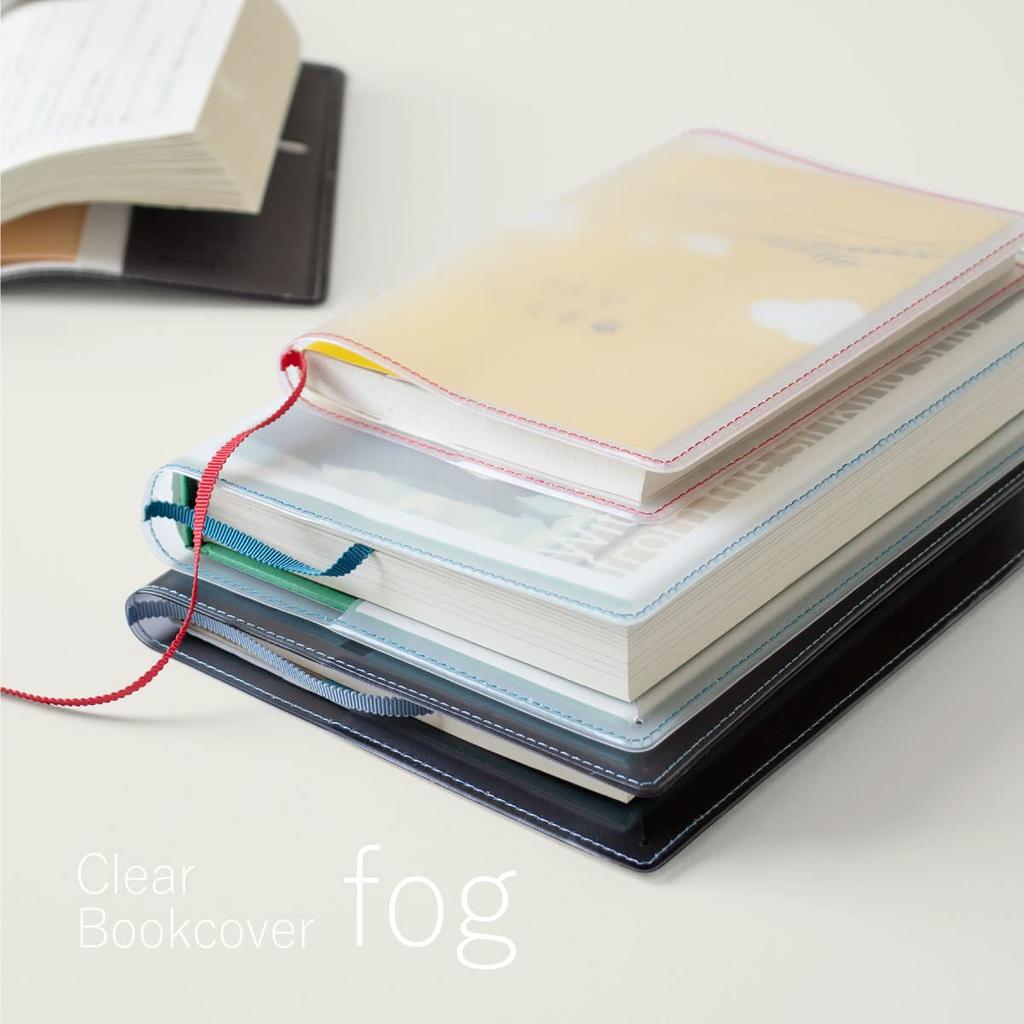 Книга Fog Clear Сделано в Прозрачной Матовой Обложке для Планеров А6 Мягкая обложка [aso] Обложка, Япония, (Лаванда/Черный, Размер), FG-M240-LV-BL