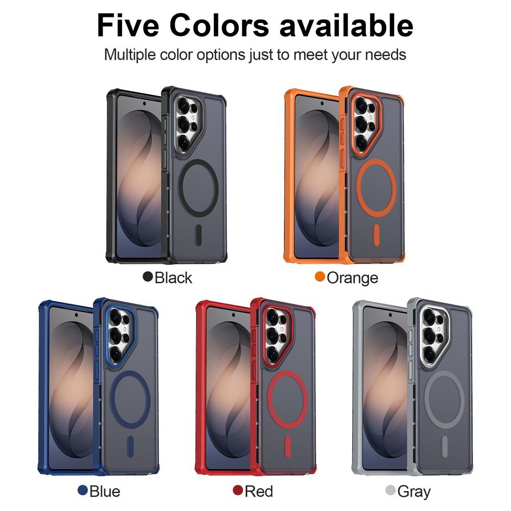 Углоусиленный Ударопрочный Матовый Чехол Для Samsung Galaxy S26 Ultra S26 Plus S25 FE S24 + S23 ultra Магнитное Кольцо Защитная Крышка